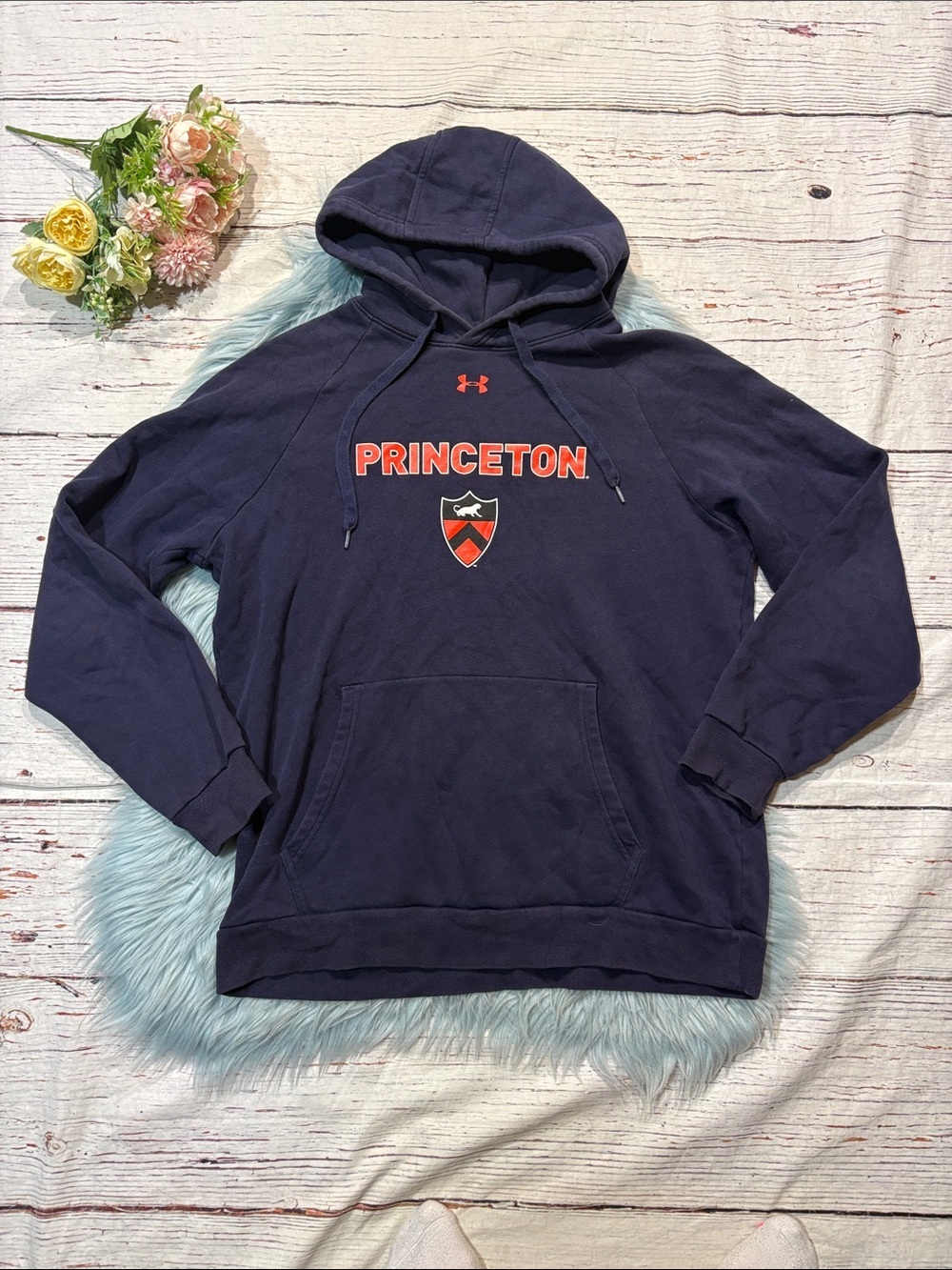 Under Armour Princeton Logo Pullover Navy Hoodie